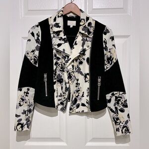 Wilfred. Aritzia Montesson Motor biker Floral Jacket / size 0